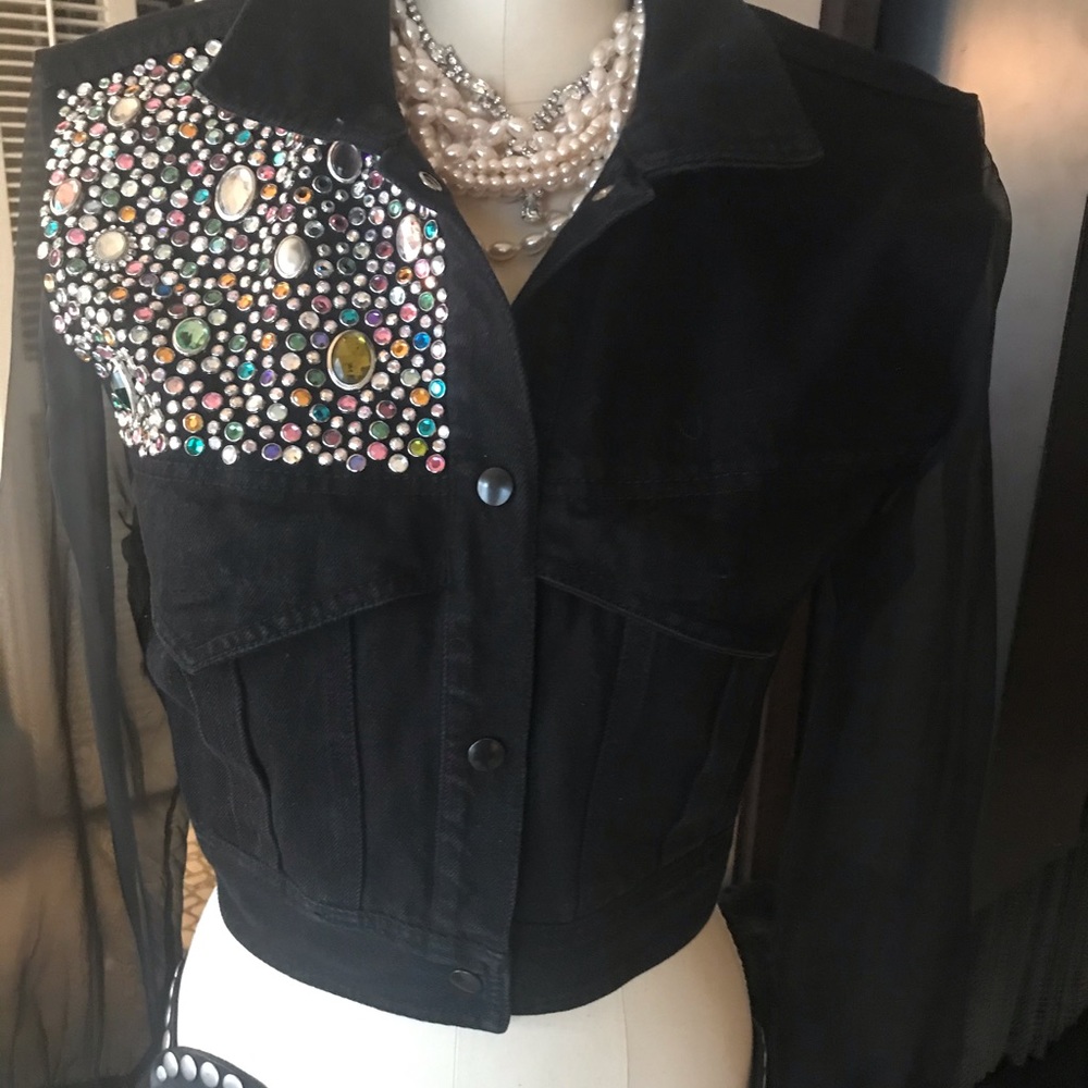 Vintage Paris Blues studded jacket